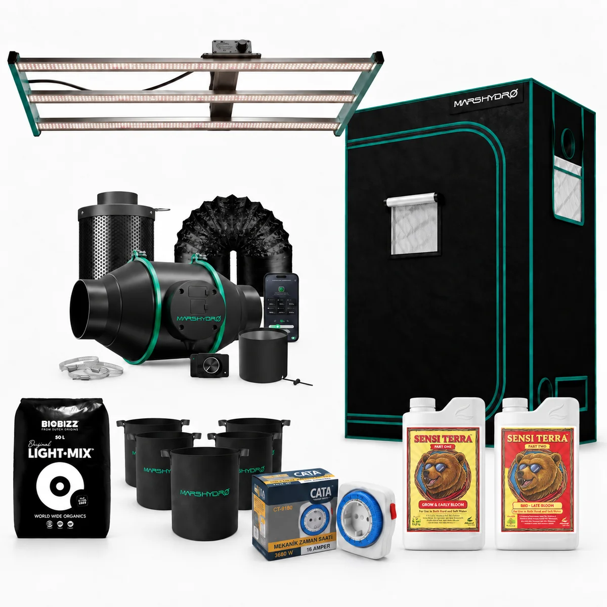 Mars Hydro FC4000 Bitki Yetiştirme Seti (60x120) Mars Hydro FC4000 Bitki Yetiştirme Seti (60x120)