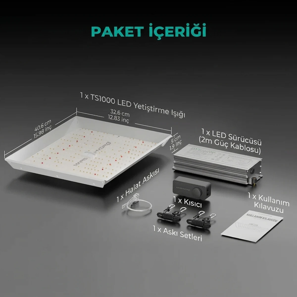 TS1000 Bitki Yetiştirme LED Lambası
