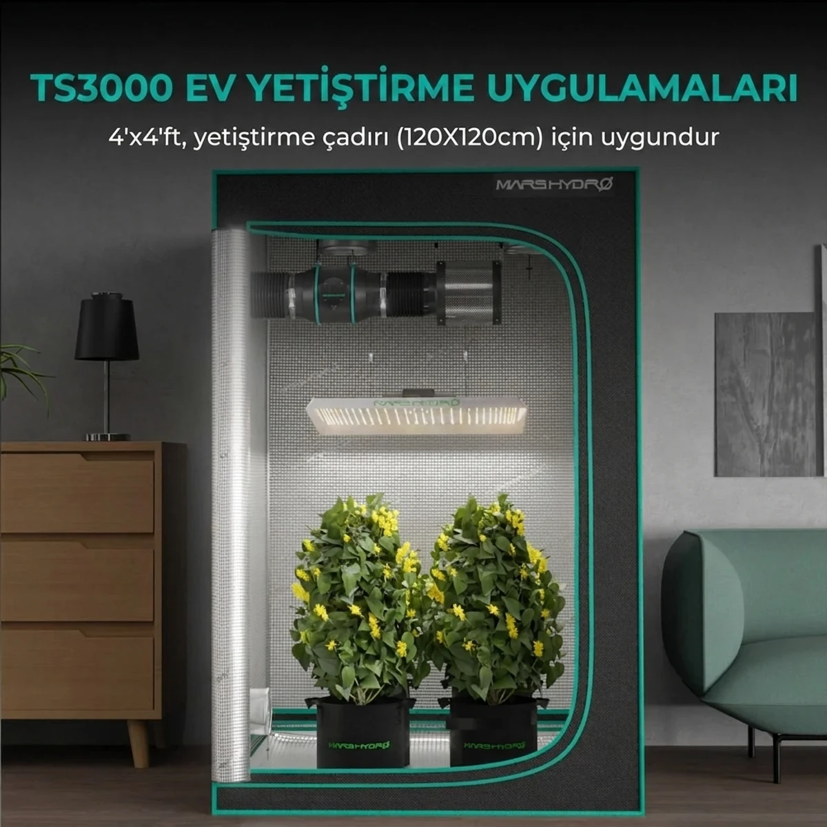 TS3000 Bitki Yetiştirme LED Lambası