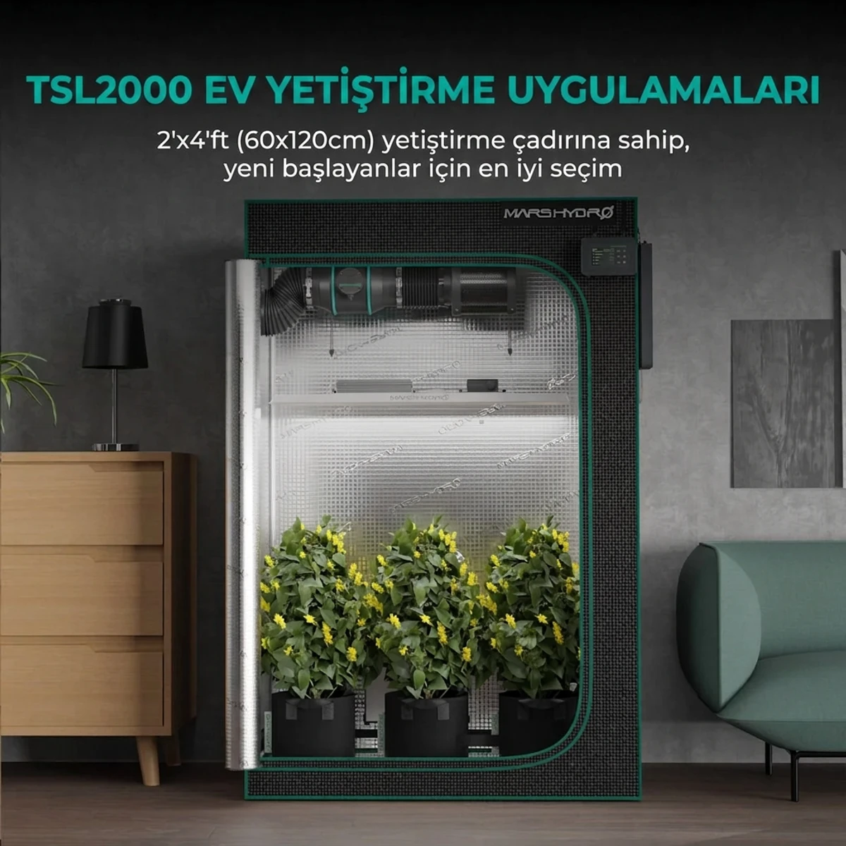 TSL2000 Bitki Yetiştirme LED Lambası