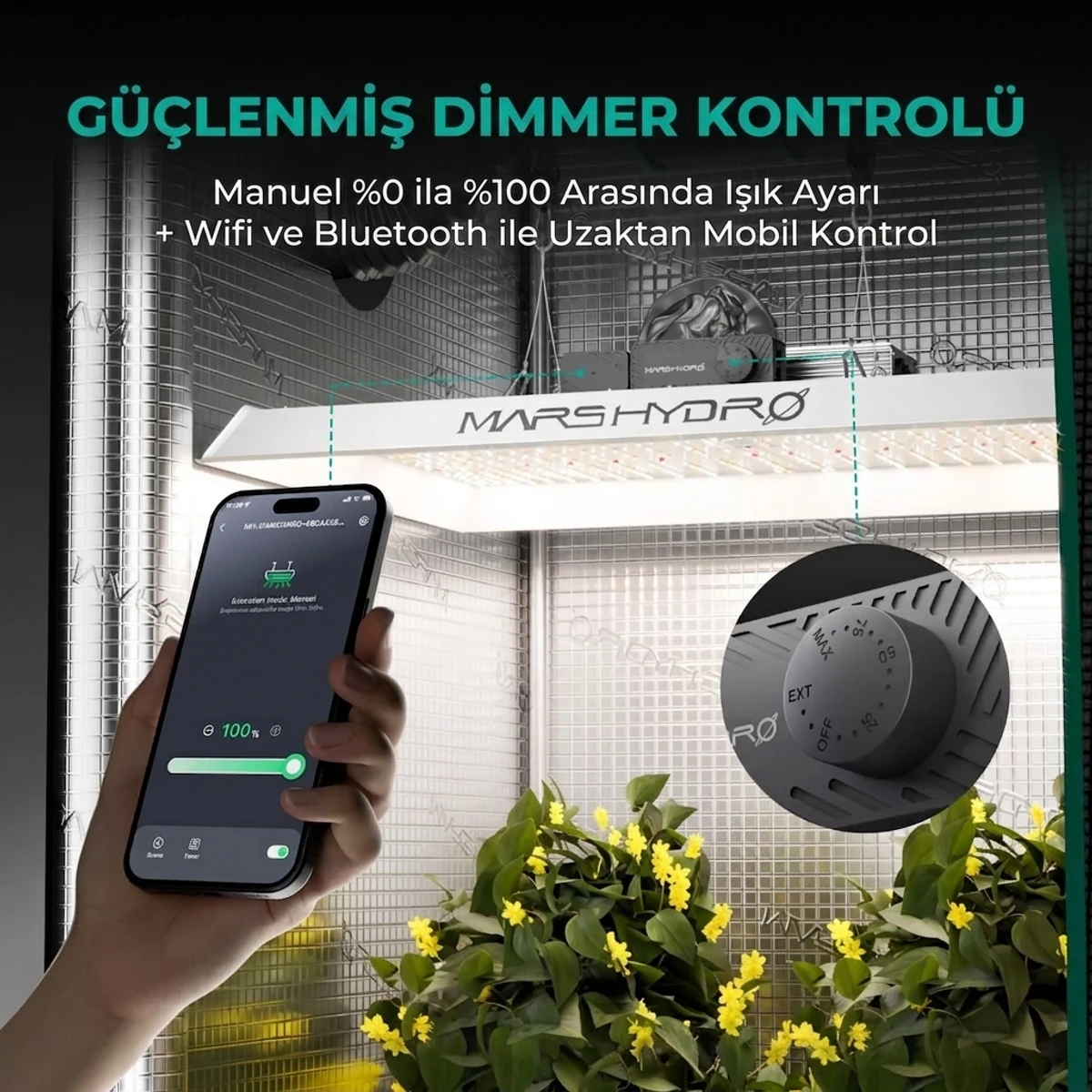 TSW2000 Bitki Yetiştirme LED Lambası