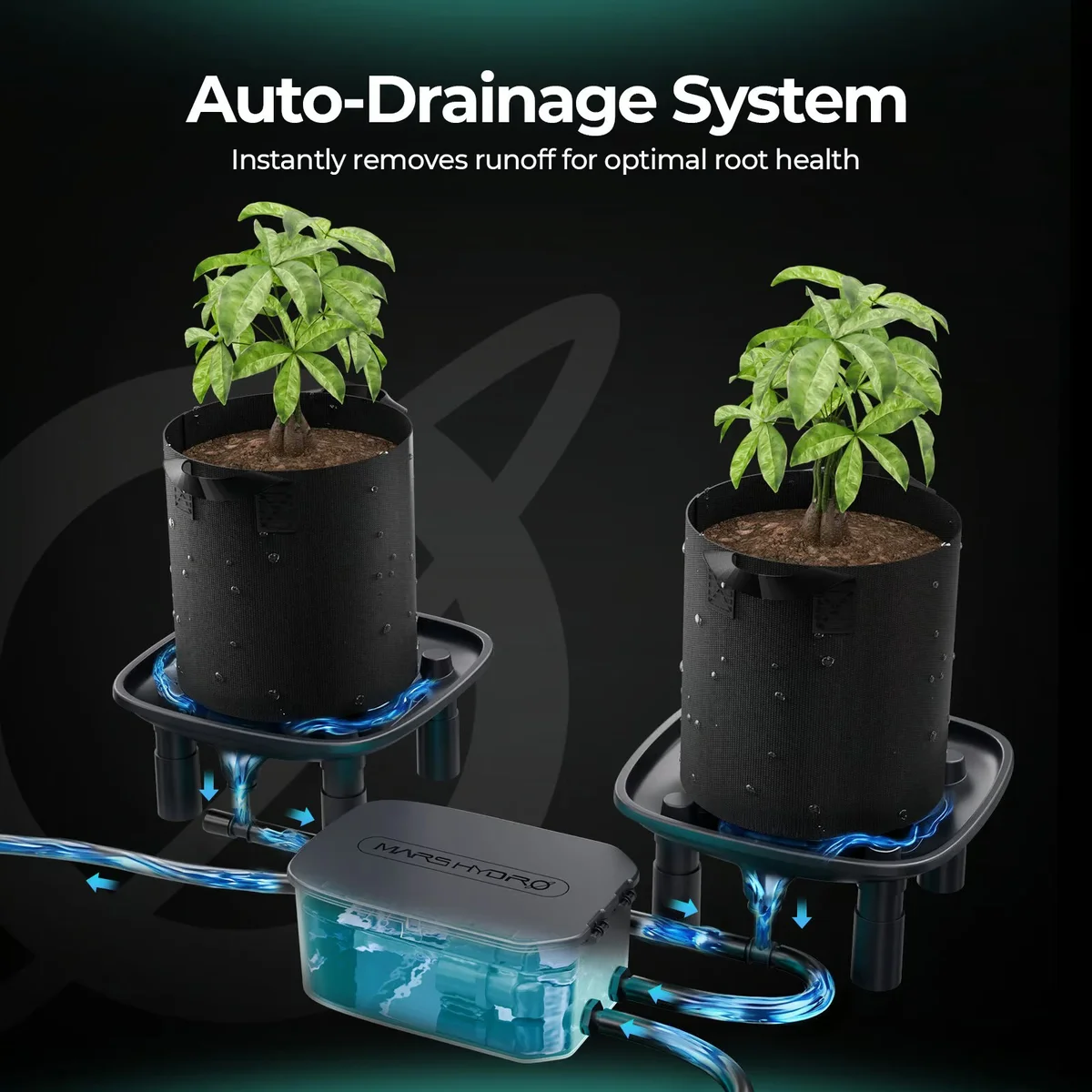 Mars Hydro Otomatik Drenaj Sistemi 3 Tepsi
