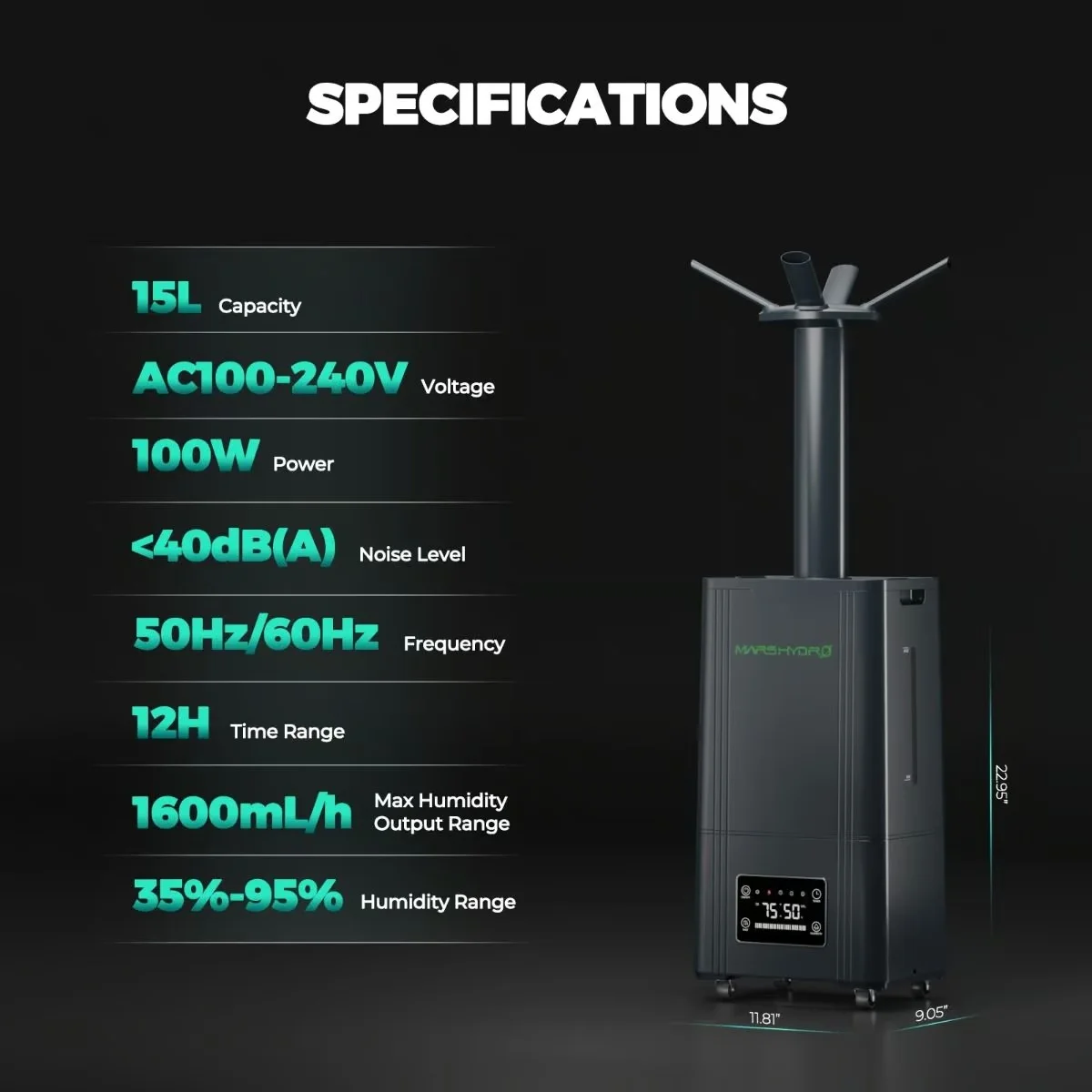 Nem Makinesi 15L Ultrasonik