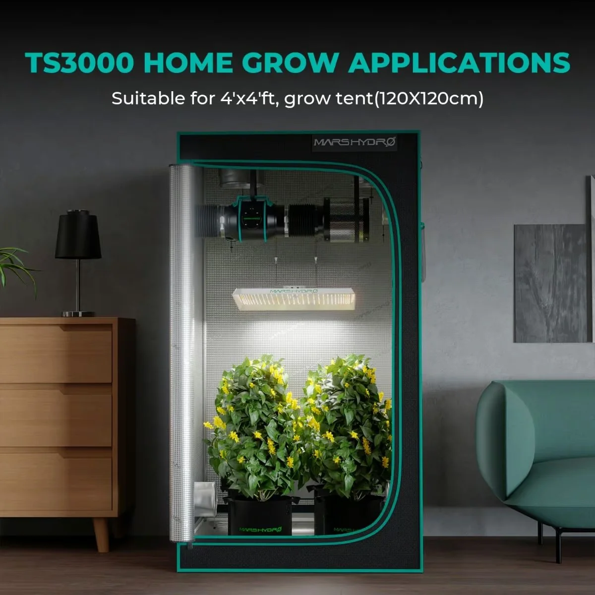 TS3000 Bitki Yetiştirme LED Lambası 