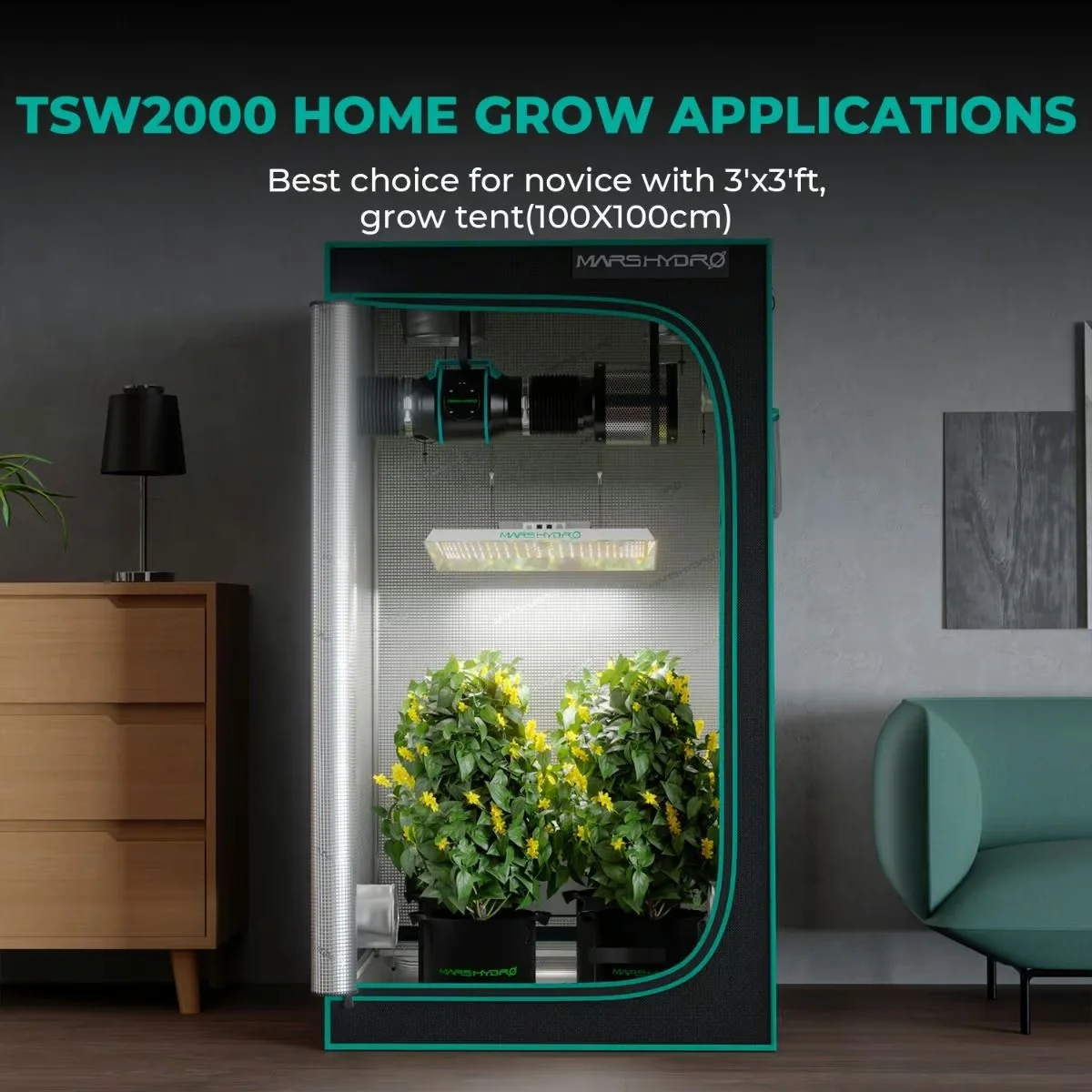 TSW2000 Bitki Yetiştirme LED Lambası